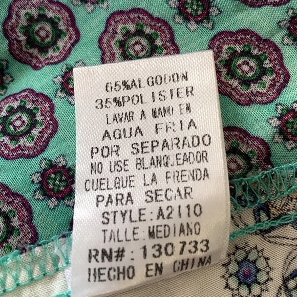 Umgee Boho Mini Dress Multicolor Bell sleeves open back women’s size medium - Picture 10 of 11